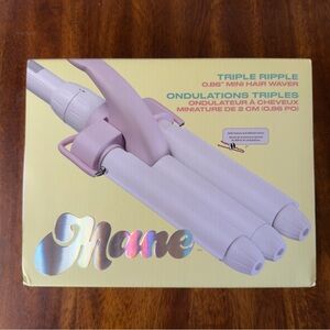 Mane Triple Ripple Hair Waver - Pink and White